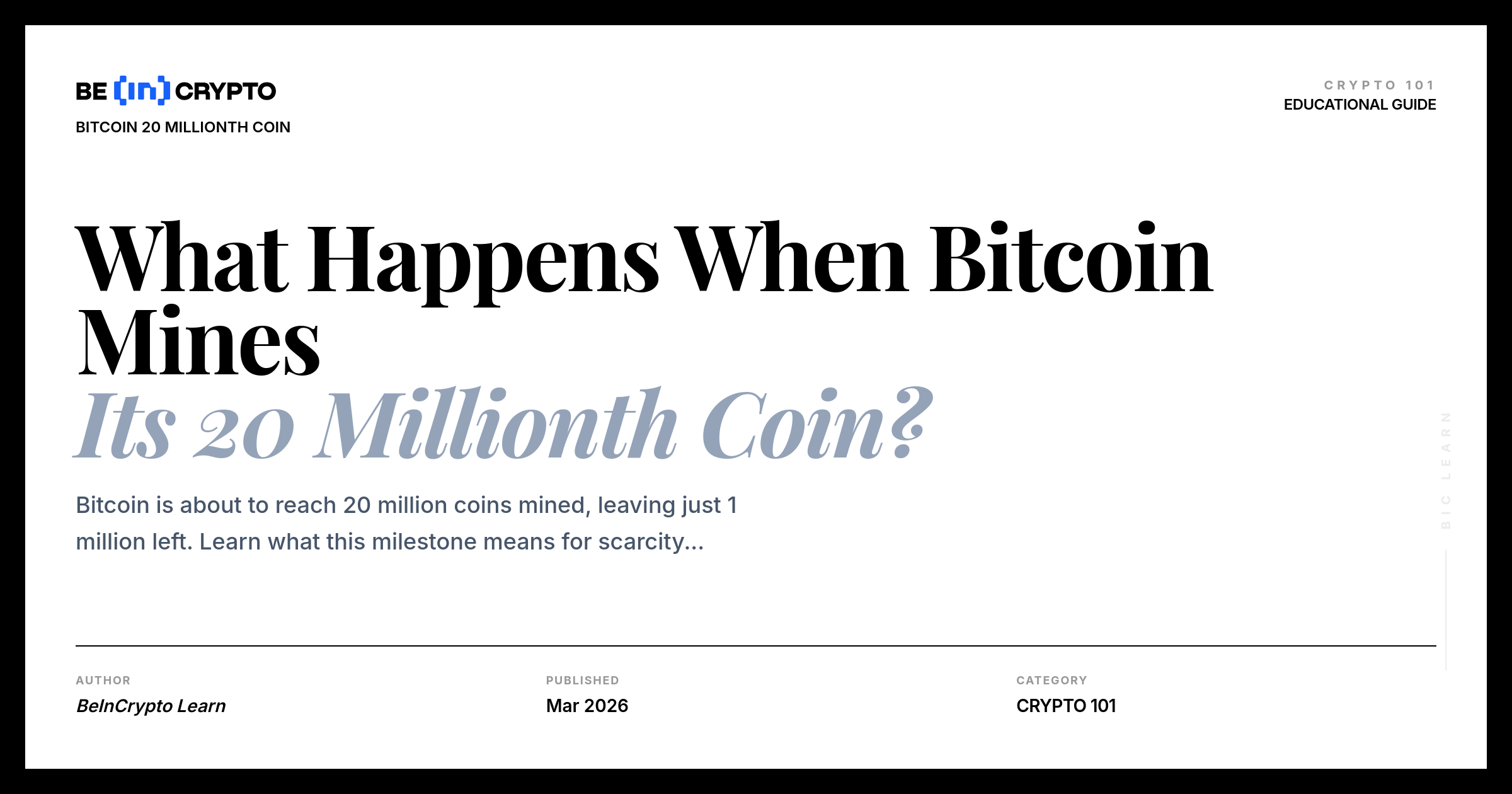 Apa yang Terjadi jika 20 Juta Bitcoin Selesai Ditambang?