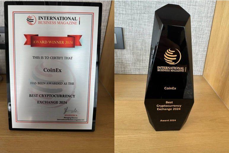 CoinEx คว้ารางวัล “Best Cryptocurrency Exchange 2024” จาก International Business Magazine