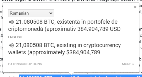 Romanian to English Translation of the Tate Brothers' Bitcoin Holdings. Source: Twitter