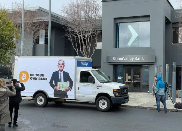 Bitcoin Lieferwagen SVB