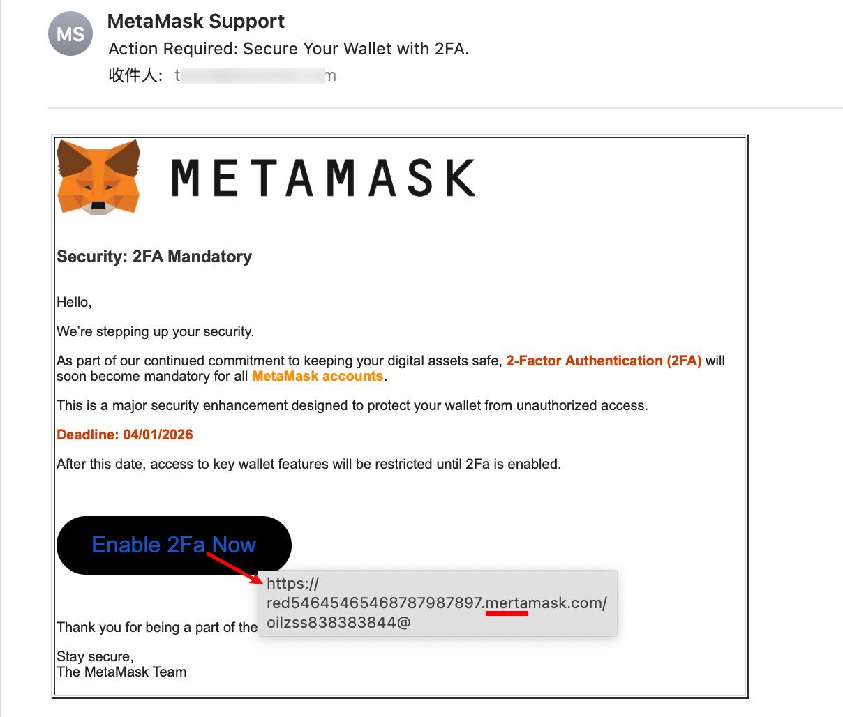 MetaMask Phishing Scam