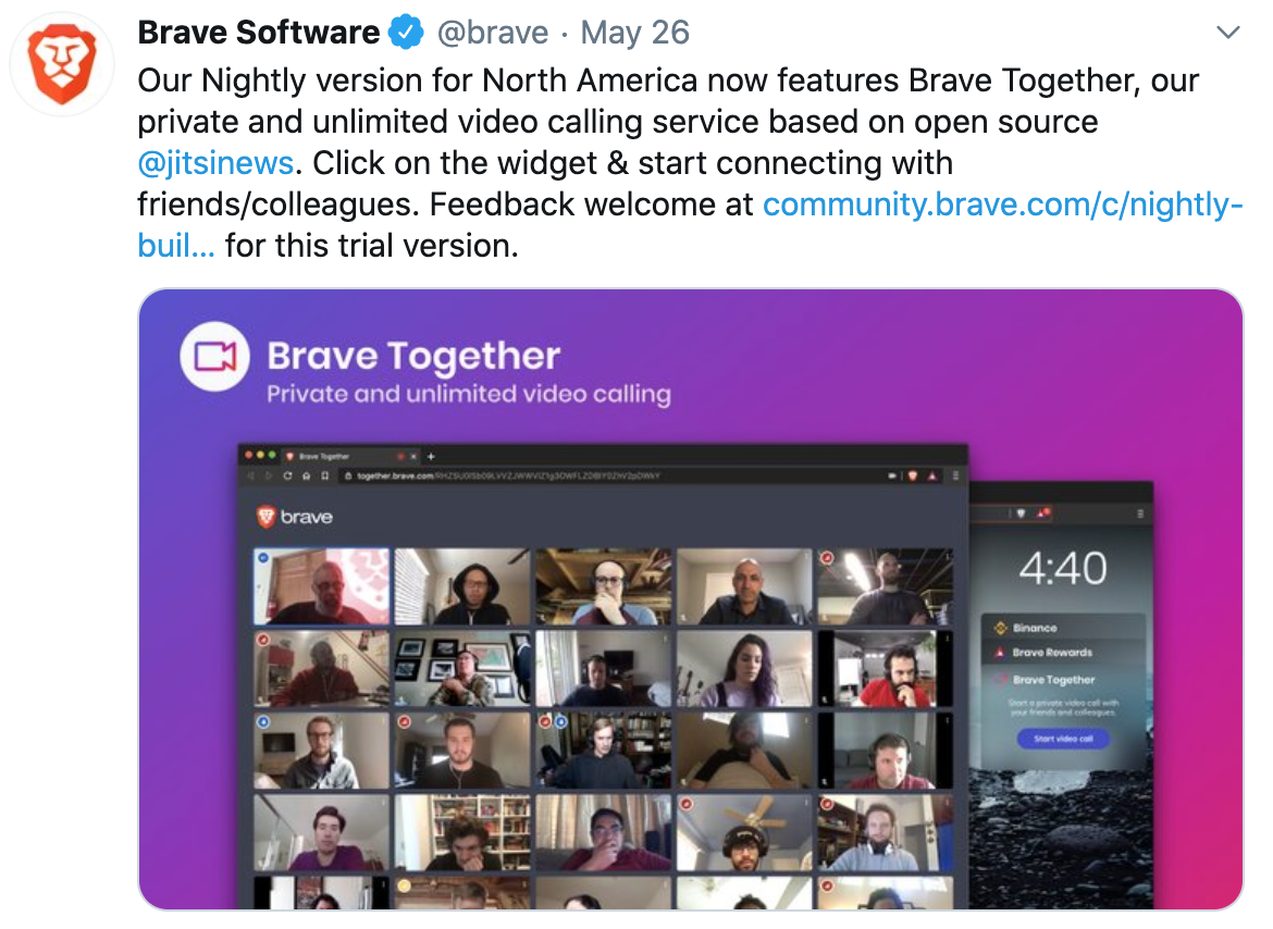 Brave Together videollamadas