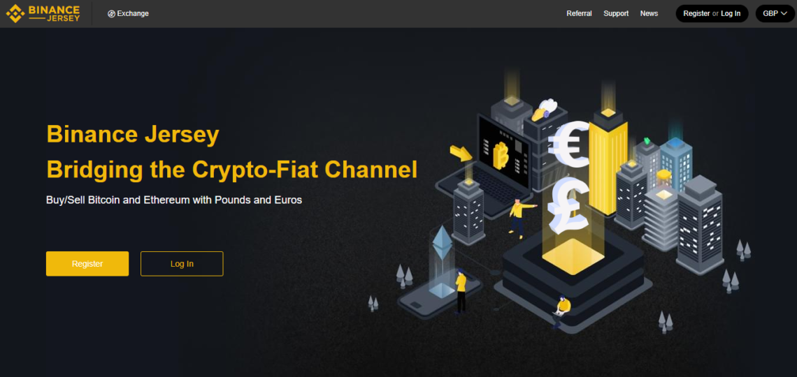 Binance Jersey Landing Page