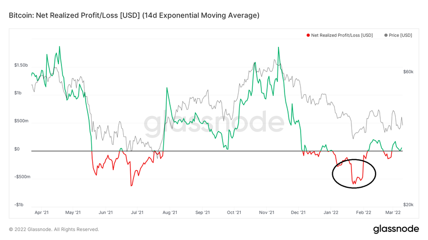 Net realized profit loss ончейн