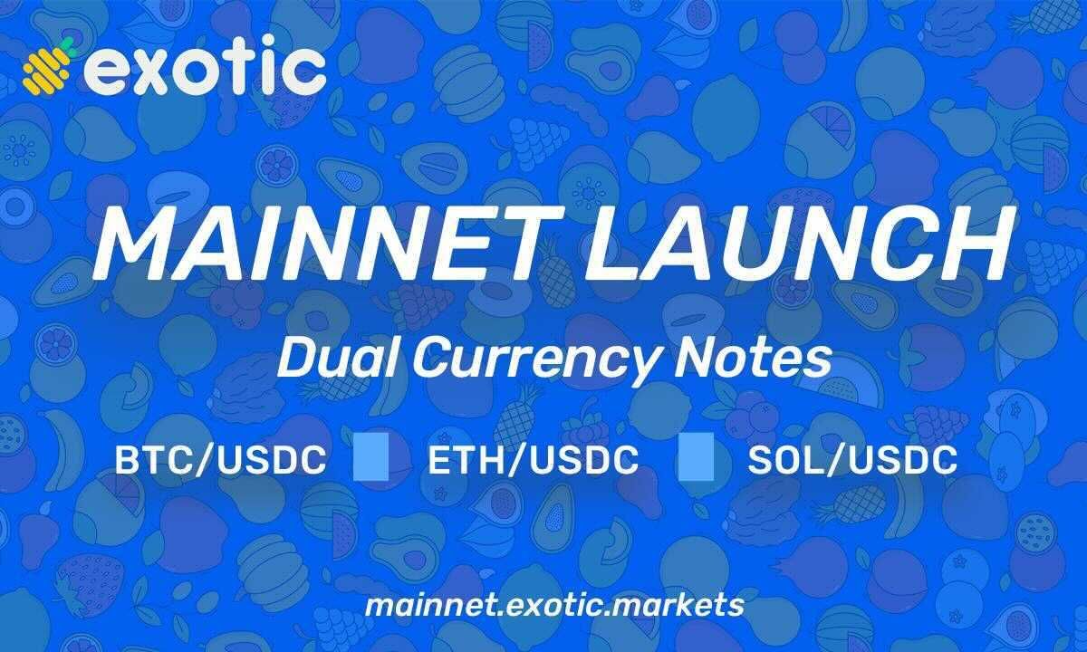 Exotic Markets Creates First Dual Currency Note on Solana