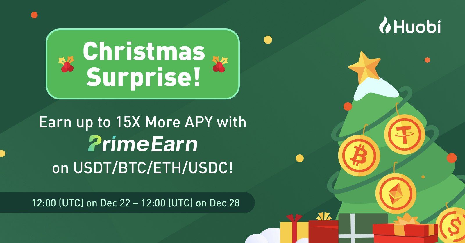 Huobi Global Launches Prime Earn to Offer Premium, High Yield Staking Products