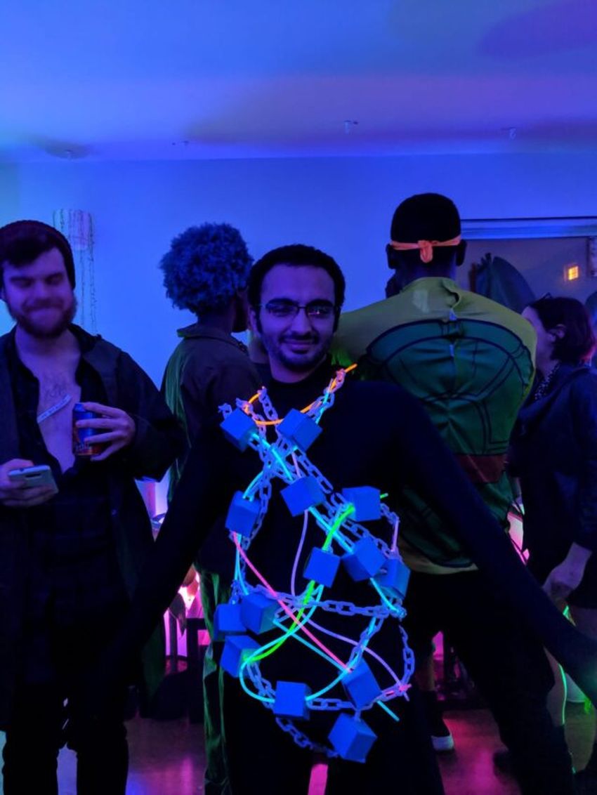 Przebranie za blockchain na Halloween