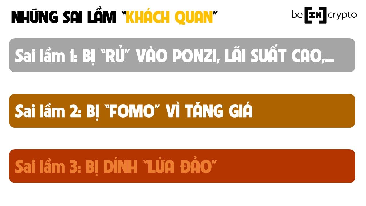 Những sai lầm khách quan vì thiếu hiểu biết