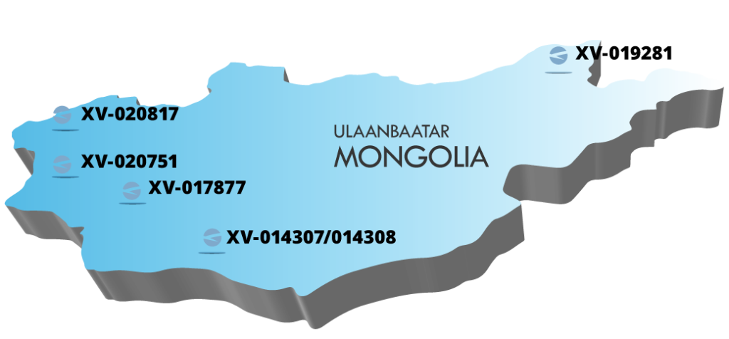 Mapa de las supuestas licencias de minería en Mongolia que posee Blue Hill Mining. Imagen: Tulip Research.