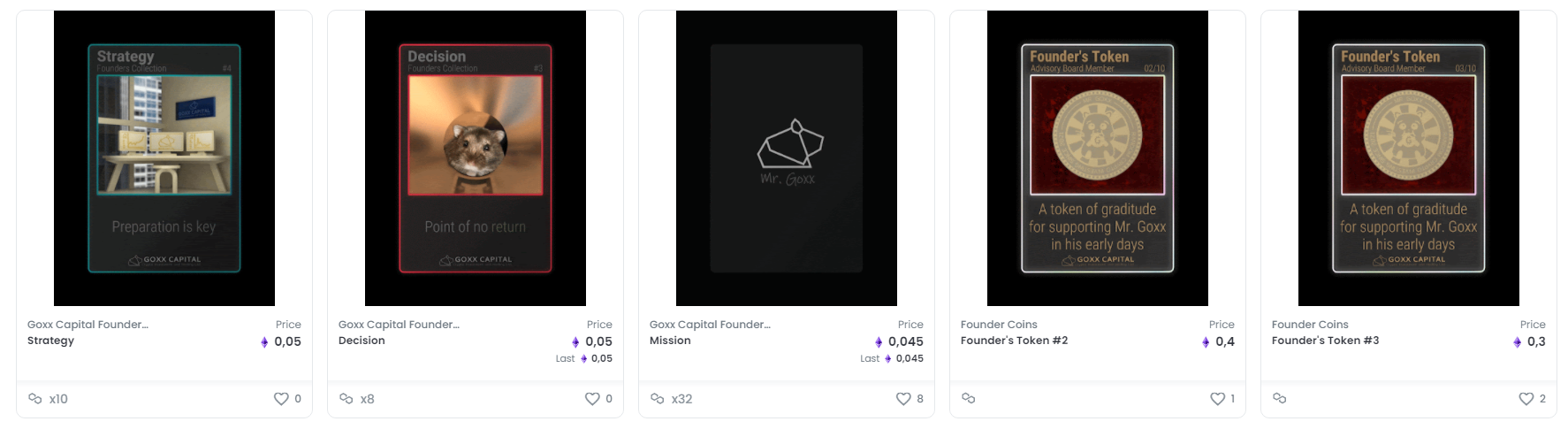 карточки NFT-хомяка 