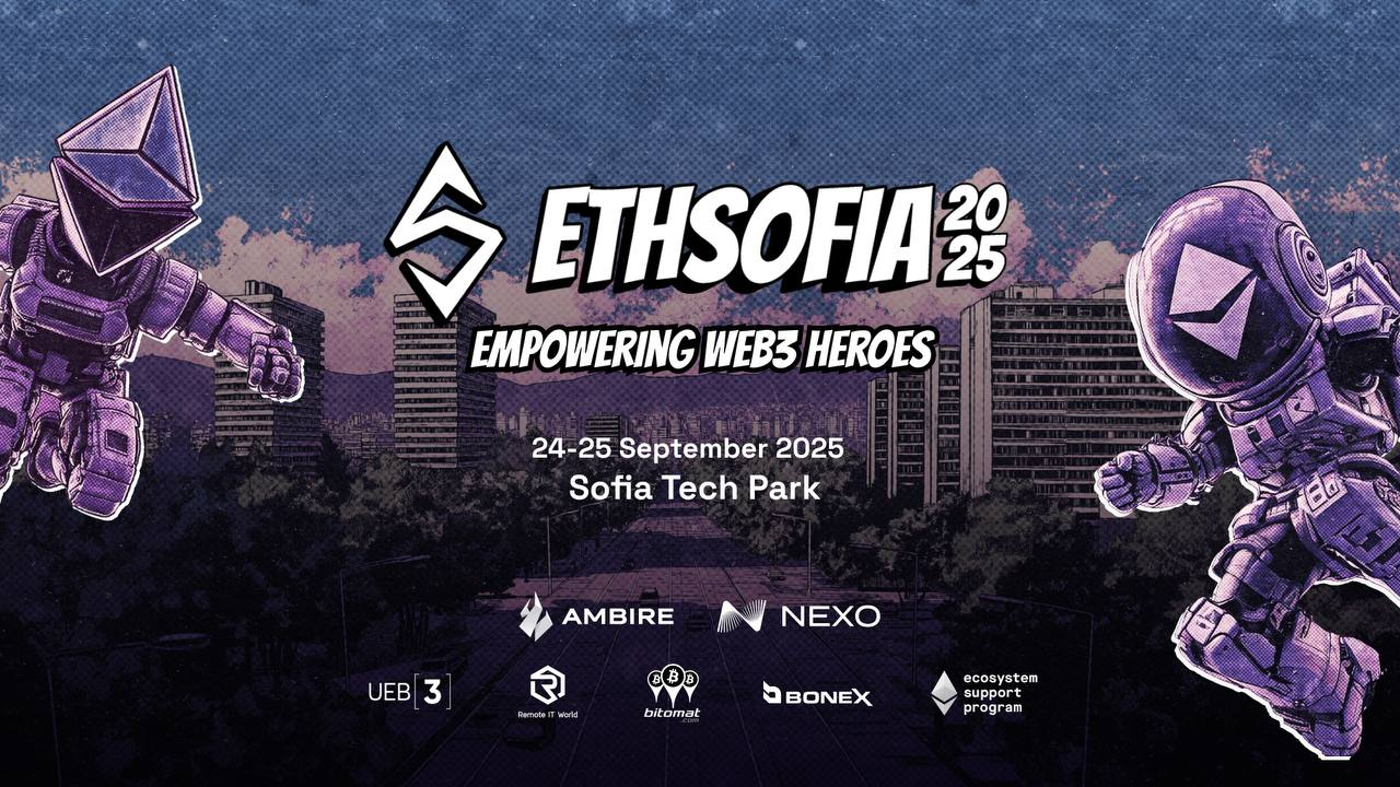 ETHSofia 2025 Unveils Key Sponsors and First Speakers for This September’s Conference