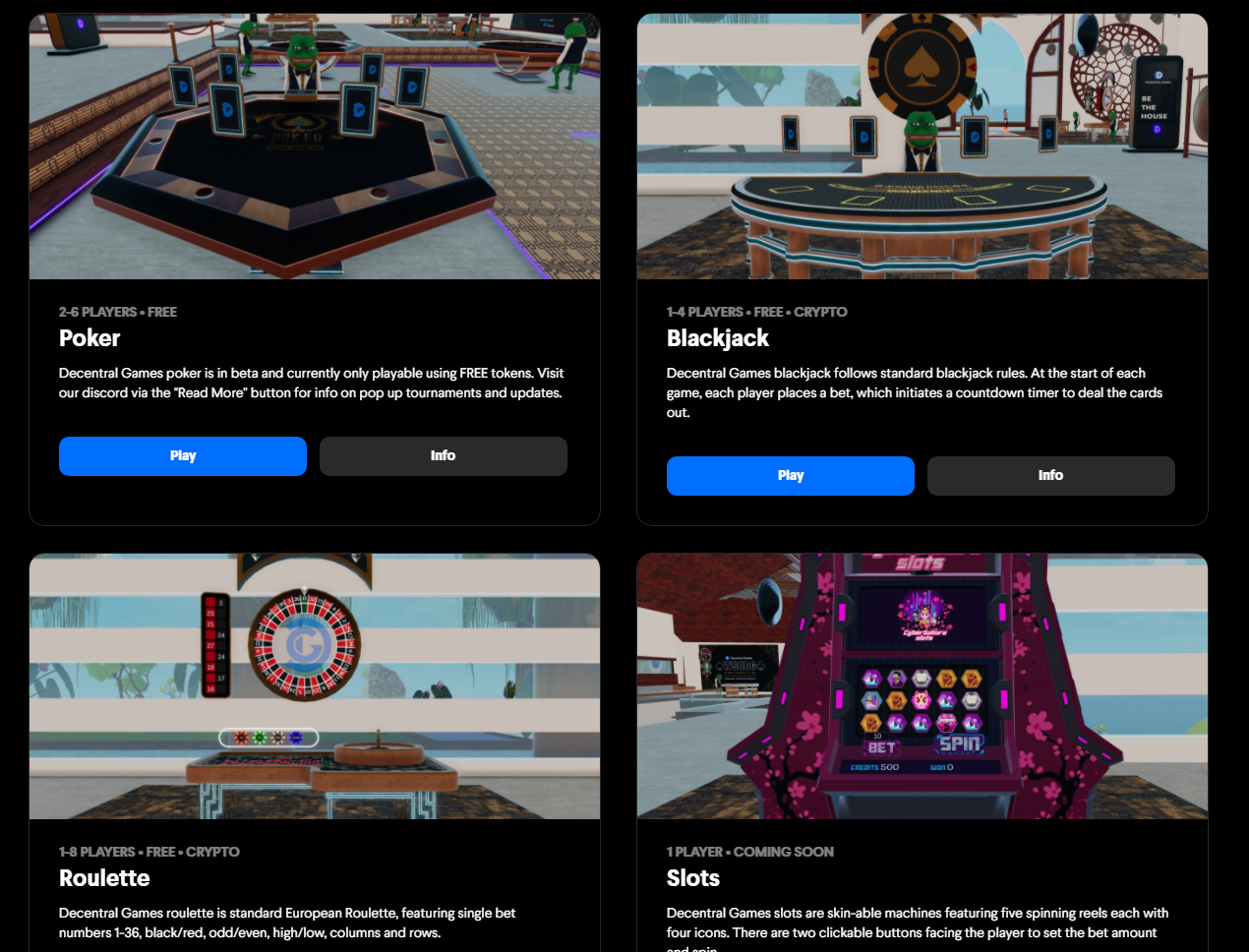 Игры от Decentral Games