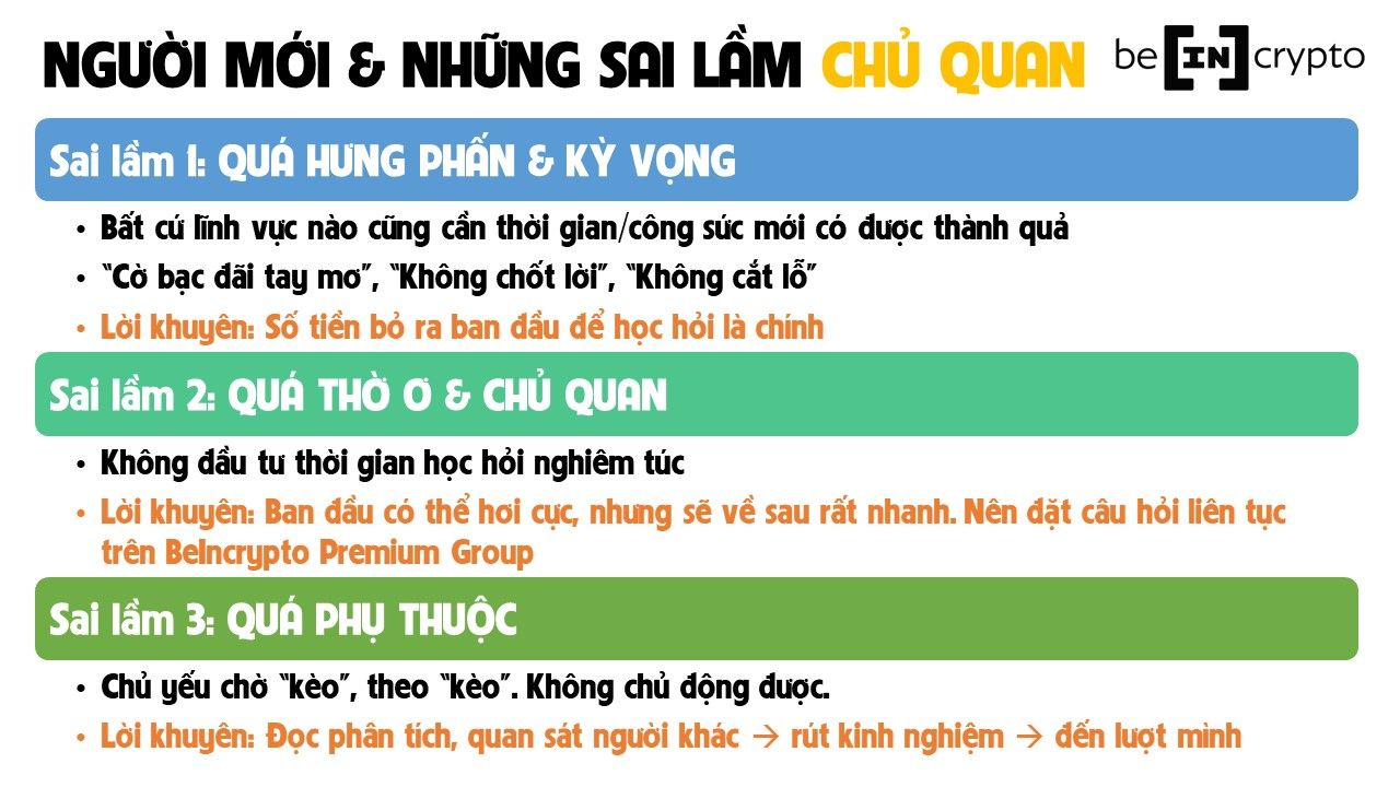 Những sai lầm chủ quan