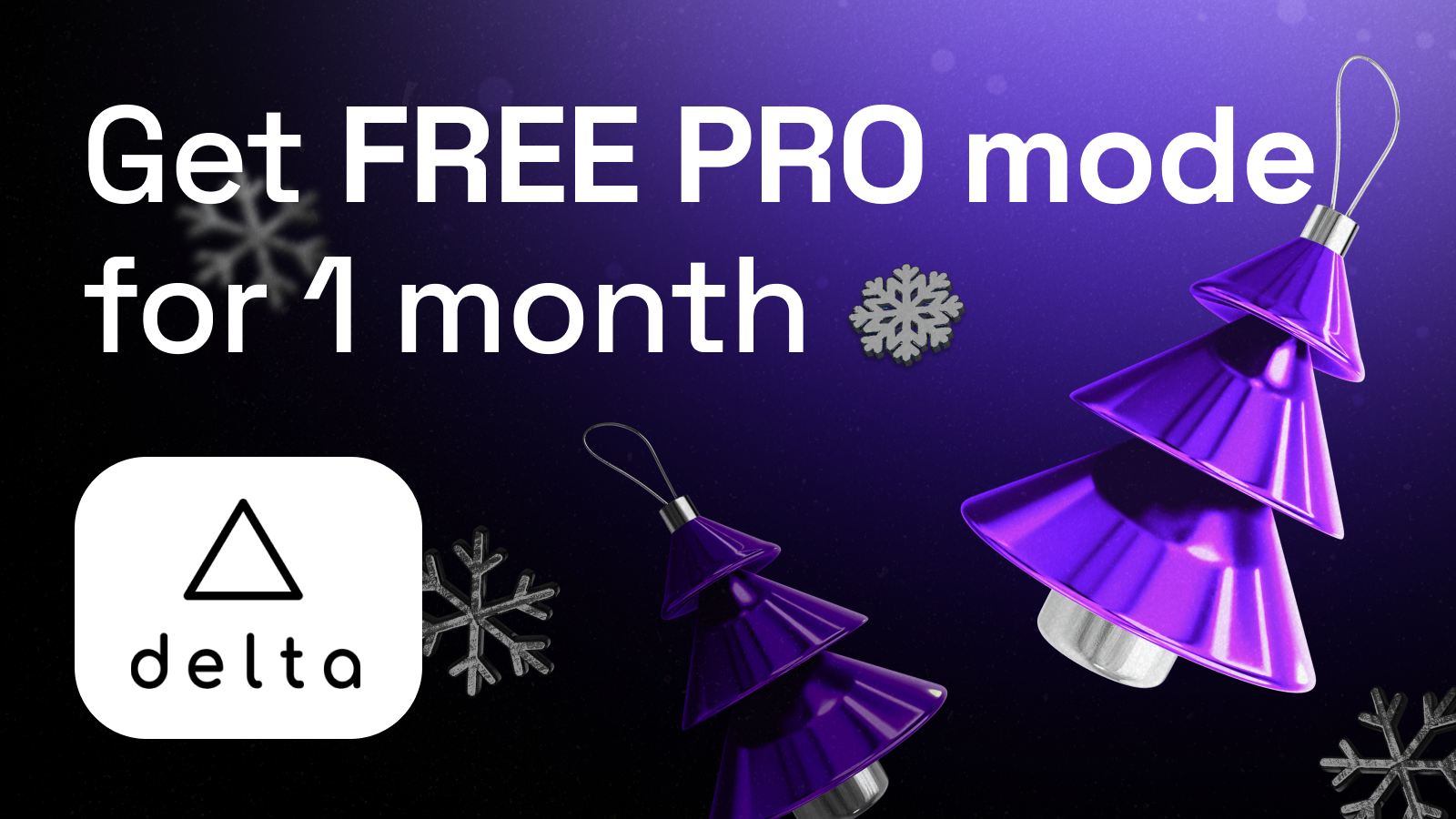 Delta.app | free PRO mode for 1 month