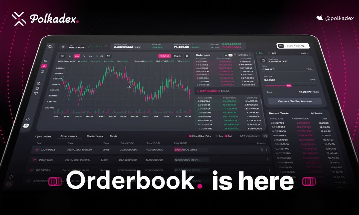 Polkadex Has Released The Polkadex Orderbook Decentralized Exchange