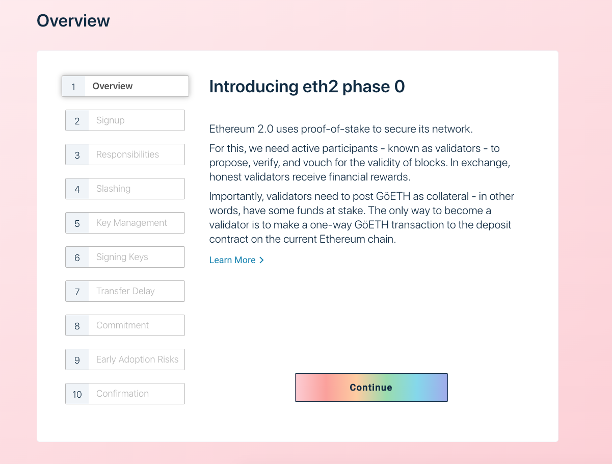 overview of eth2 launchpad beincrypto tony toro
