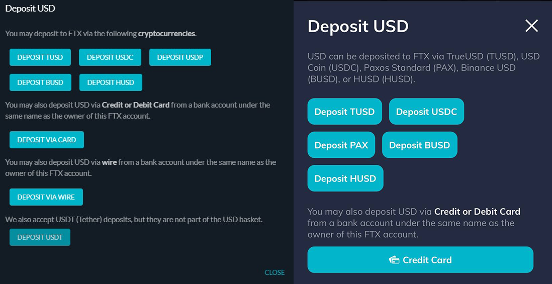 Тикеры USDP на FTX