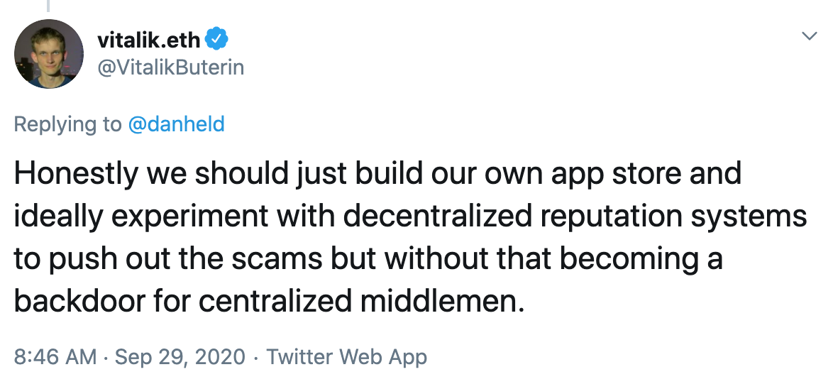 Tuit app store descentralizado