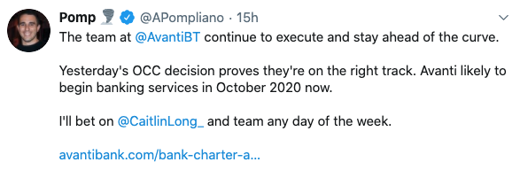 Anthony Pompiliano Avanti