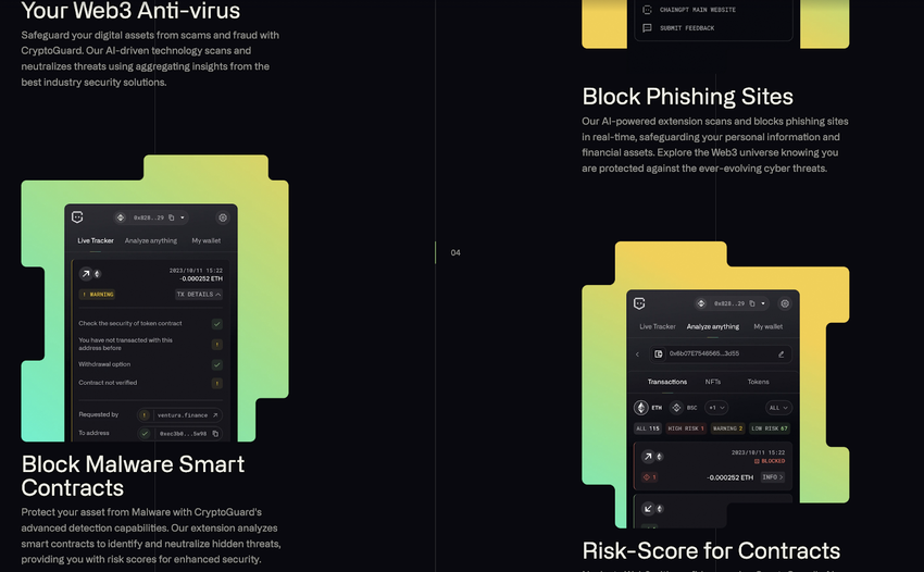 features crypto guard