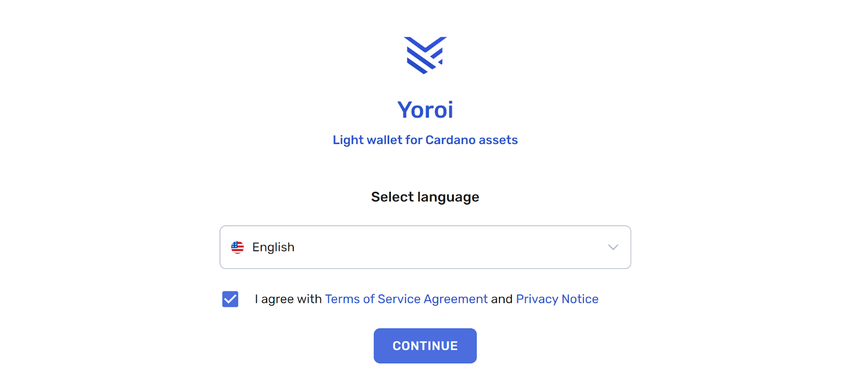 set up yoroi wallet