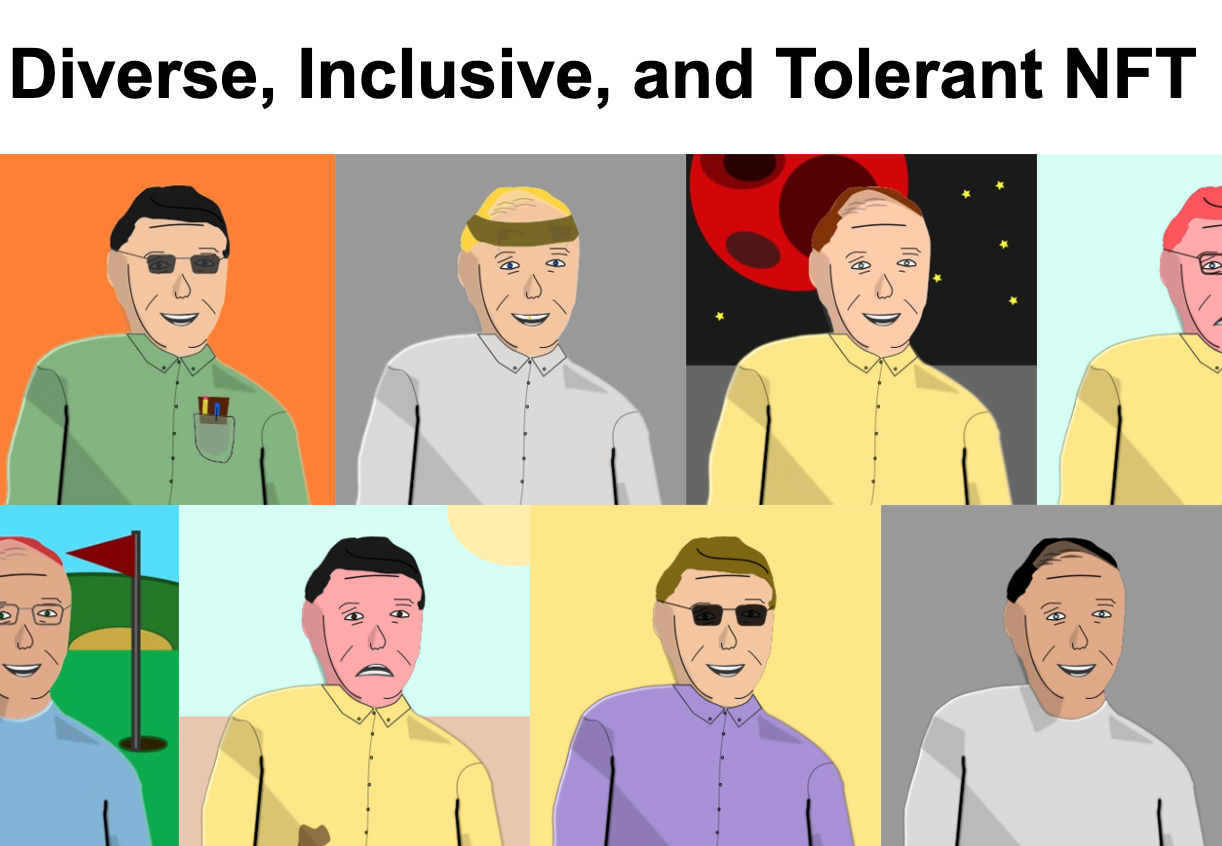 World of White Dudes: Diverse, Inclusive, and Tolerant NFT
