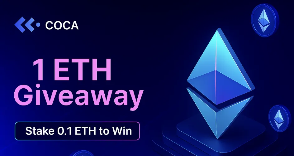 COCA Wallet startet 1 ETH-Gewinnspiel: Ethereum staken und gewinnen!
