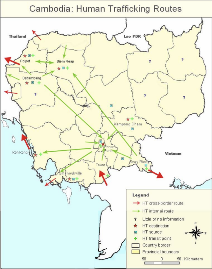 Krypto Betrüger Menschenhandel Routen