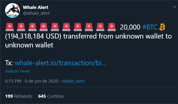 Movimentação de quase 1 Bilhão de Reais em BTC