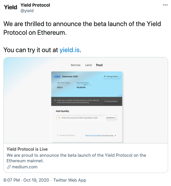 Tuit Yield protocolo beta