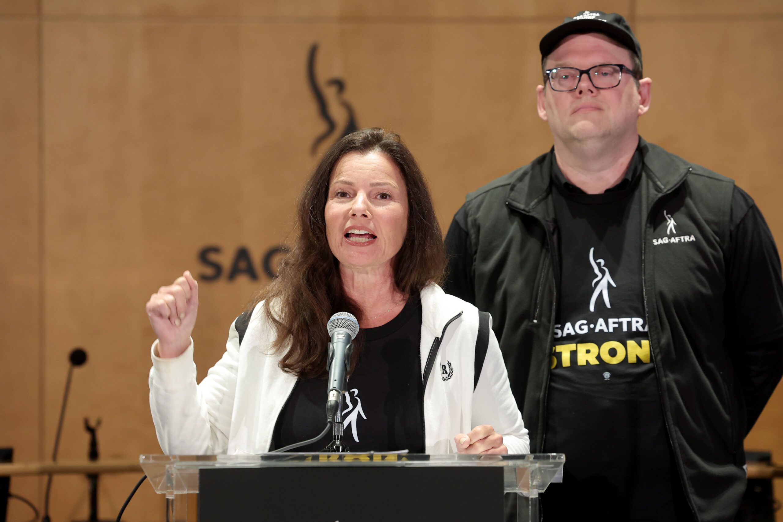 Fran Drescher, Presidenta de SAG-AFTRA. 