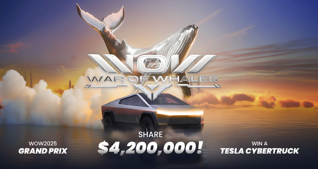 BloFin WOW (War of Whales) 2025 Grand Prix opent registratie voor handelscompetitie van $4,2 miljoen en Tesla-cybertruck