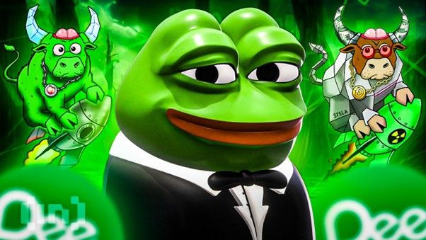 Krypto News: Pepe steigt um 40 % –&nbsp; Wall Street Memes (WSM) und DeeLance (DLANCE) ebenfalls stark bullisch