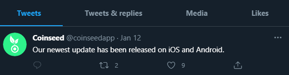 Страница Coinseed