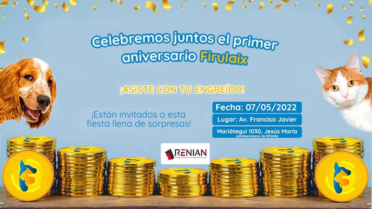 Firulaix Coin celebrará su primer aniversario a lo grande