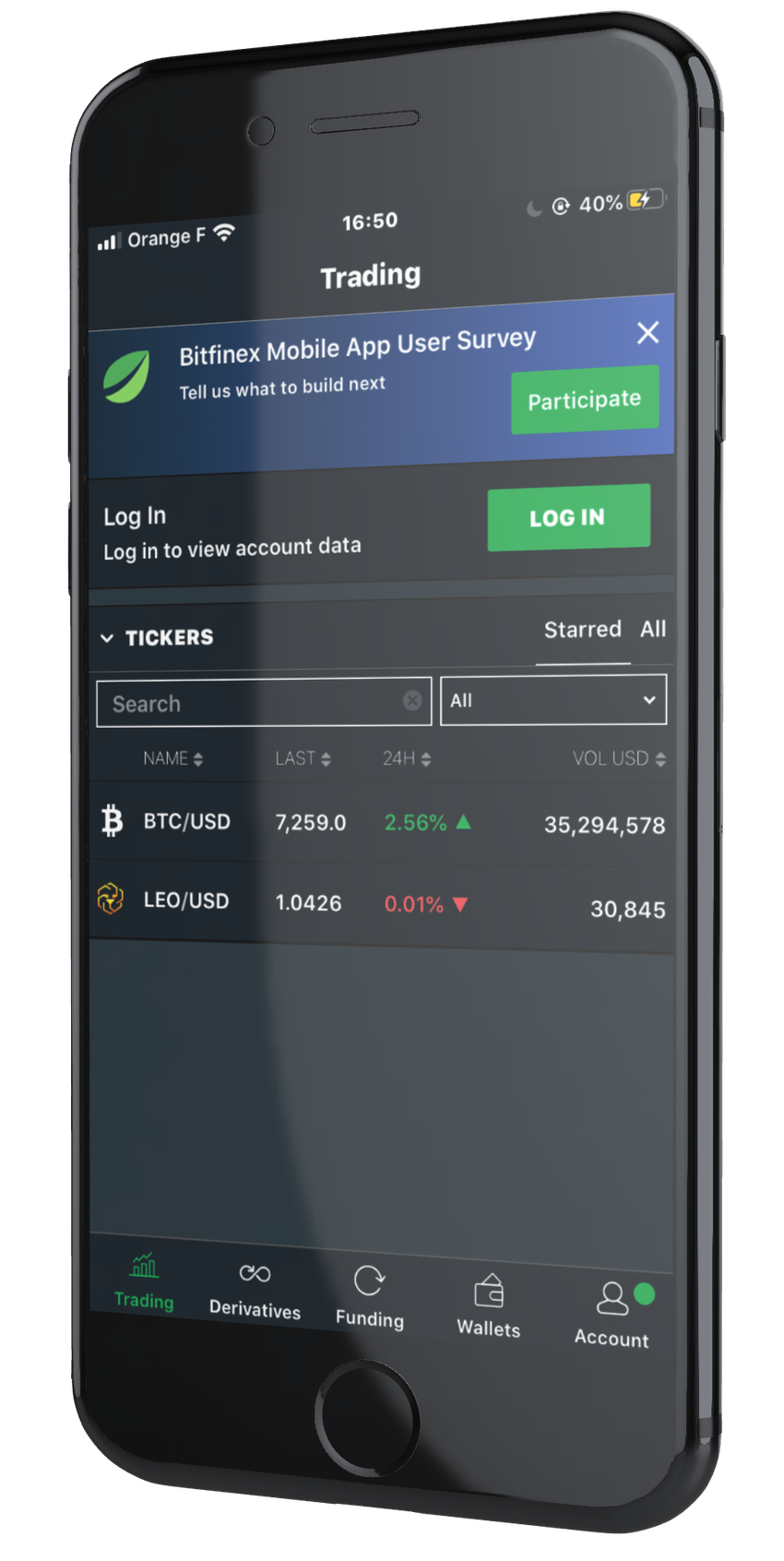 bitfinex trading
