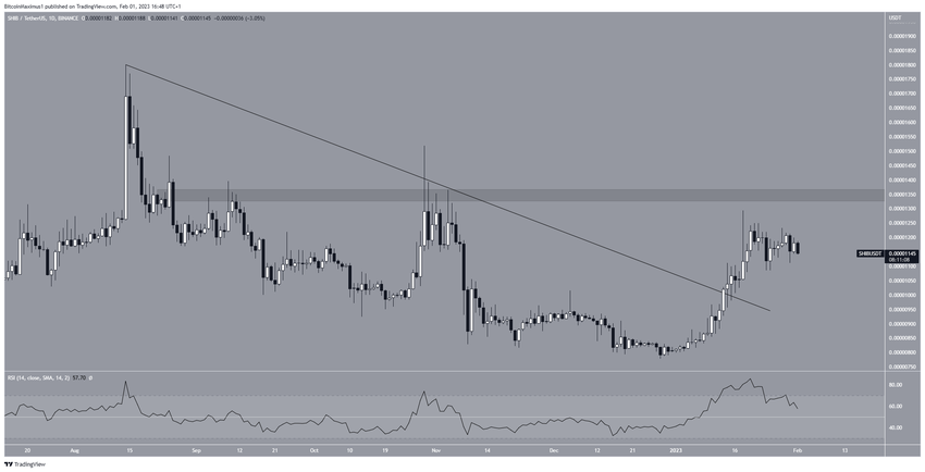 Dzienny wykres Shiba Inu