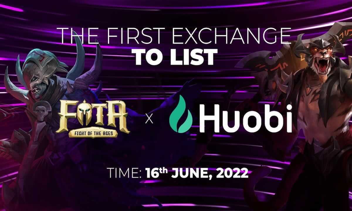 Huobi Lists Triple-A MOBA Game FOTA on its Exchange