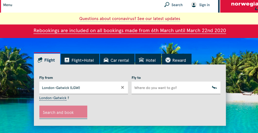 Norwegian Air bitcoin