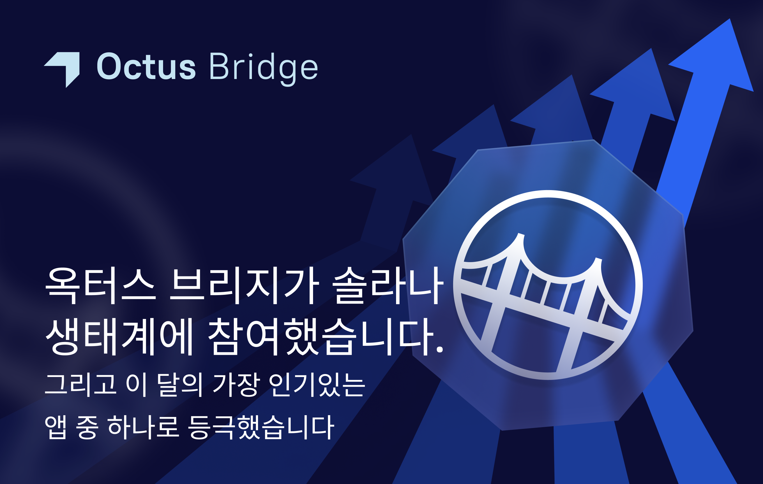 솔라나에 합류한 옥터스 브릿지, 이달의 가장 인기 있는 플랫폼으로 떠올라