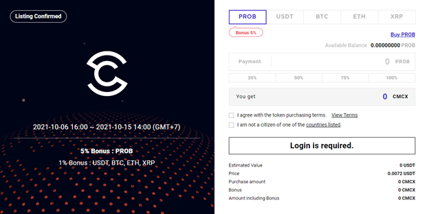IEO trên sàn ProBit Global.