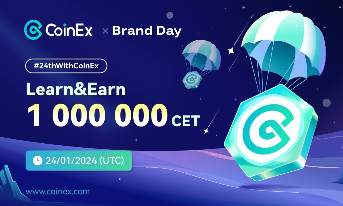 CoinEx продолжает повышать ценность бренда: День бренда CoinEx с аирдропом 1 000 000 CET