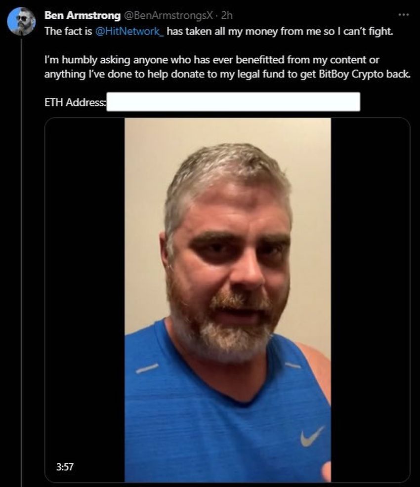 Screenshot. Source: X/@BenArmstrongsX