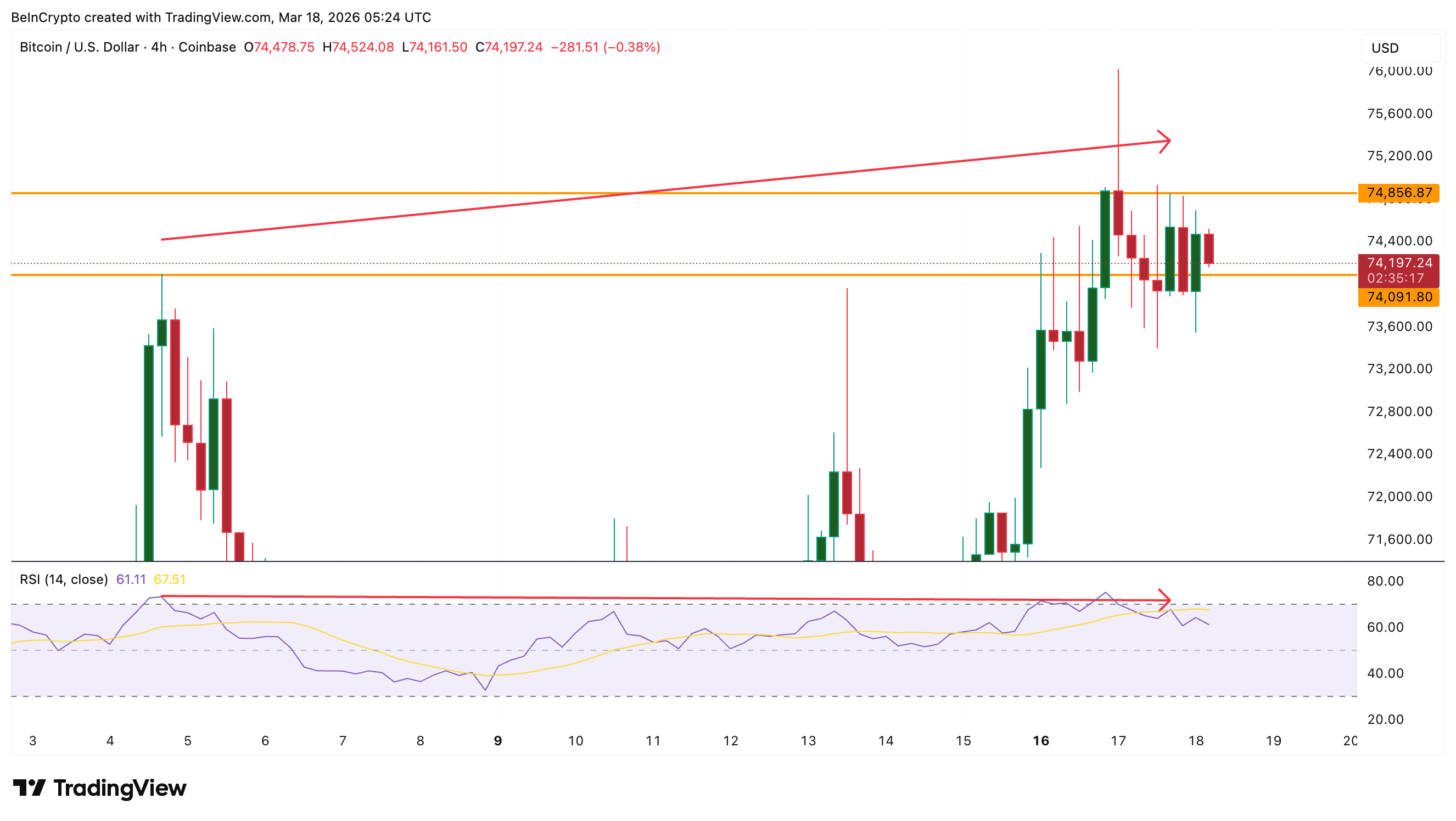 RSI Flashes Divergence Risk