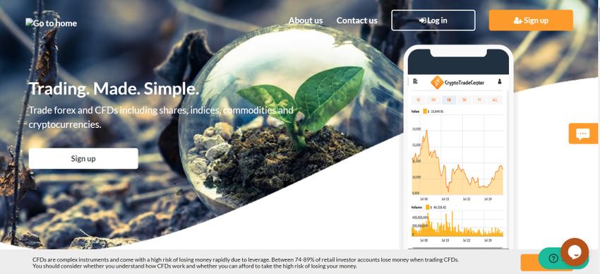cryptotradecentr landing page