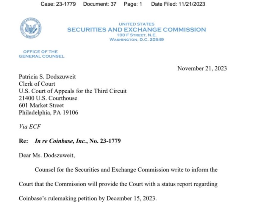 Screenshot from SEC letter