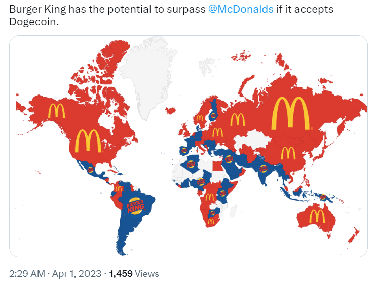 McDonalds Burger King Dogecoin