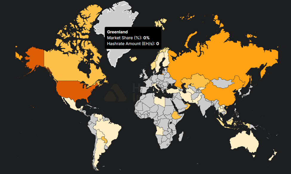 Global Hashrate Heatmap