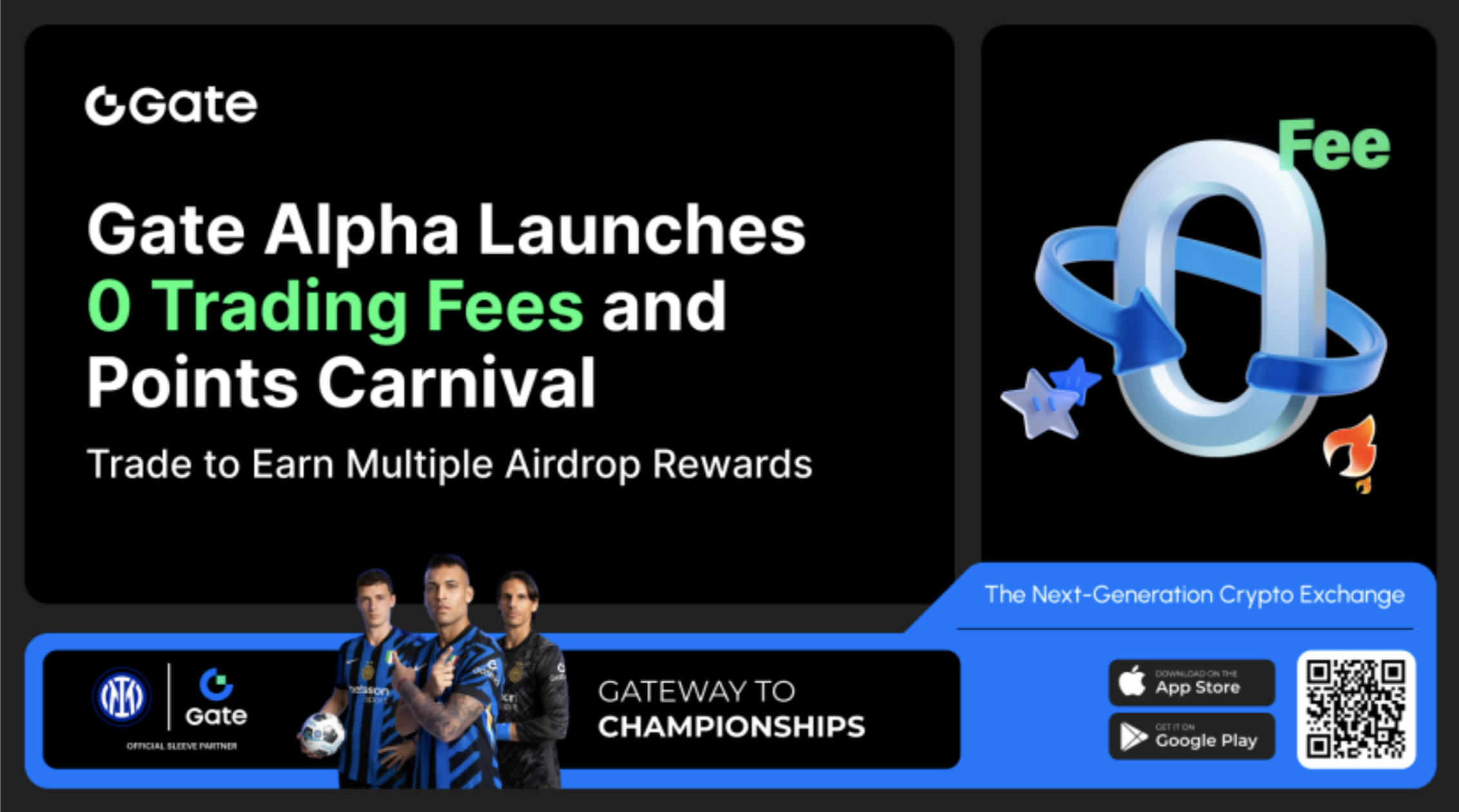Gate Alpha Launches 0 Trading Fees and Points Carnival: Trade to Earn Multiple Airdrop Rewards 
