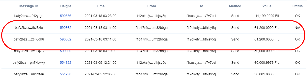 Filfox FIL двойной депозит Binance